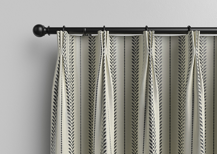Laurel Stripe, Warm Grey - Made to Measure Curtains - Image 11